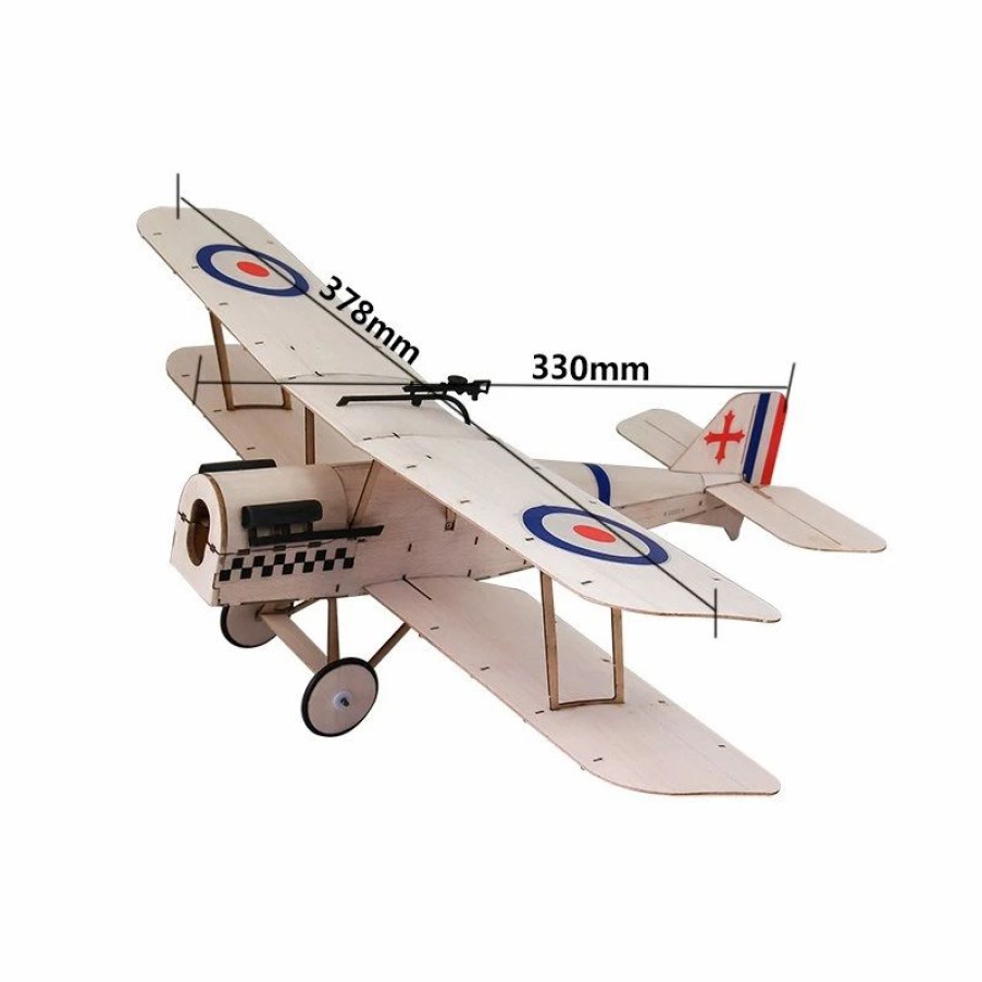 Airplanes * | Dancing Wings Hobby Dw Hobby Se5A 0.38M Micro Series (Cnc Wood Kit + Power Pack + Servos)