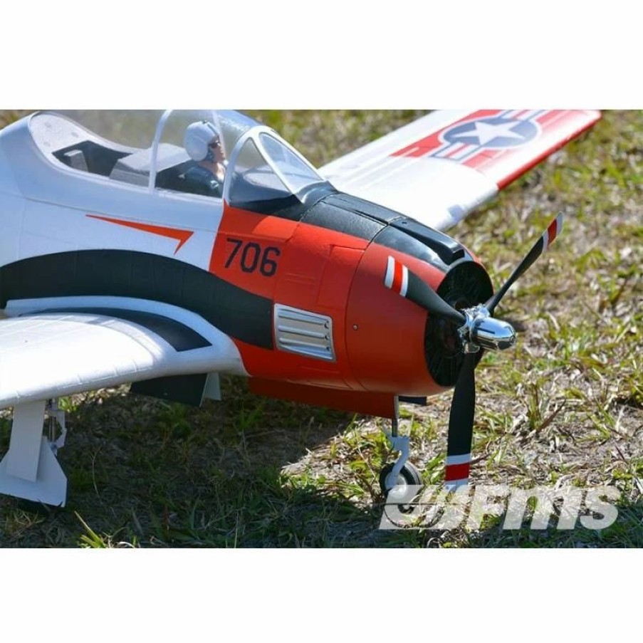 Airplanes * | Fms T-28D V4 1400Mm Pnp (Red)