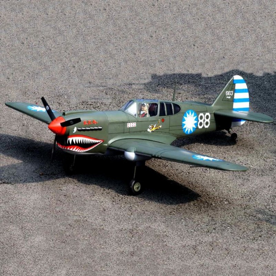 Airplanes * | Vq Model Vq Curtiss P-40 Avg Tomahawk 1570Mm Arf