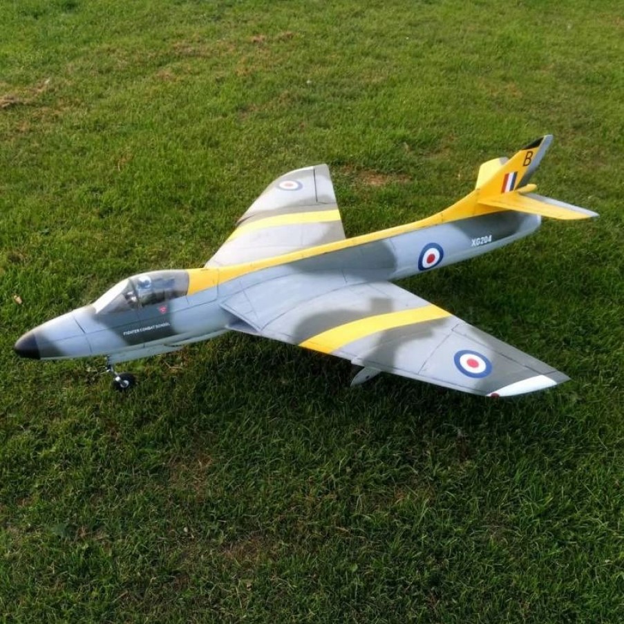 Airplanes * | Rbc-Kits Rbc Kits Hawker Hunter Jet Edf 90Mm (Cnc Wood Kit)