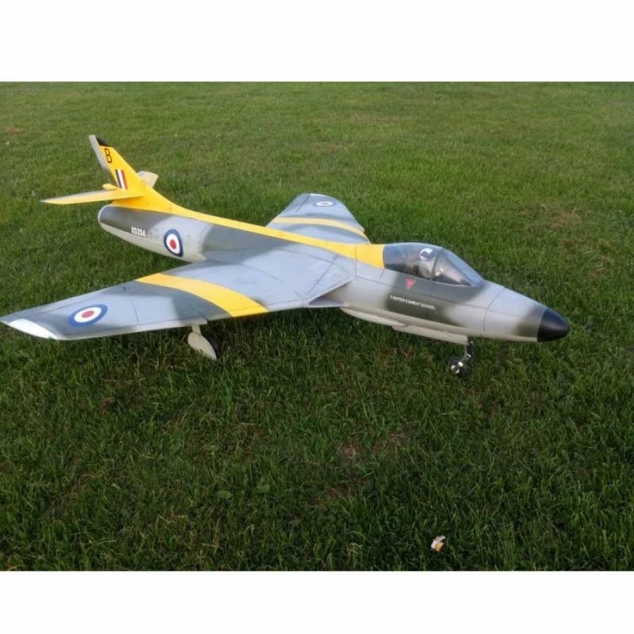 Airplanes * | Rbc-Kits Rbc Kits Hawker Hunter Jet Edf 90Mm (Cnc Wood Kit)