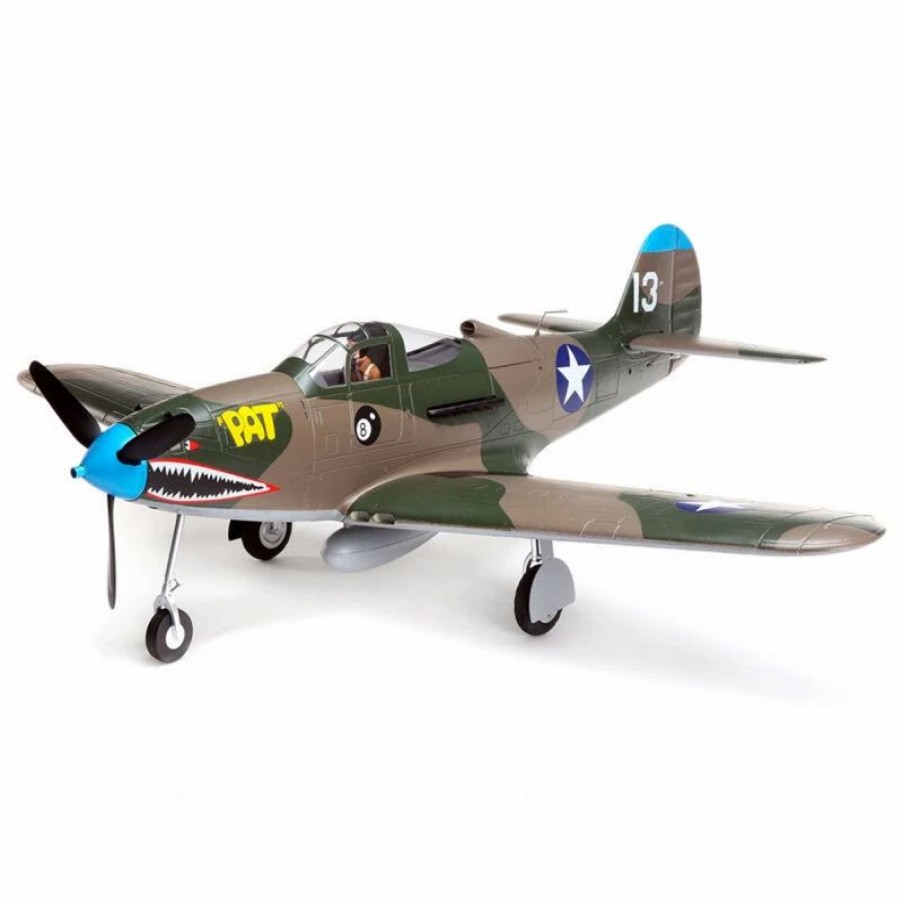 Airplanes * | E-Flite P-39 Airacobra 1200Mm Bnf Basic + As3X + Safe Select