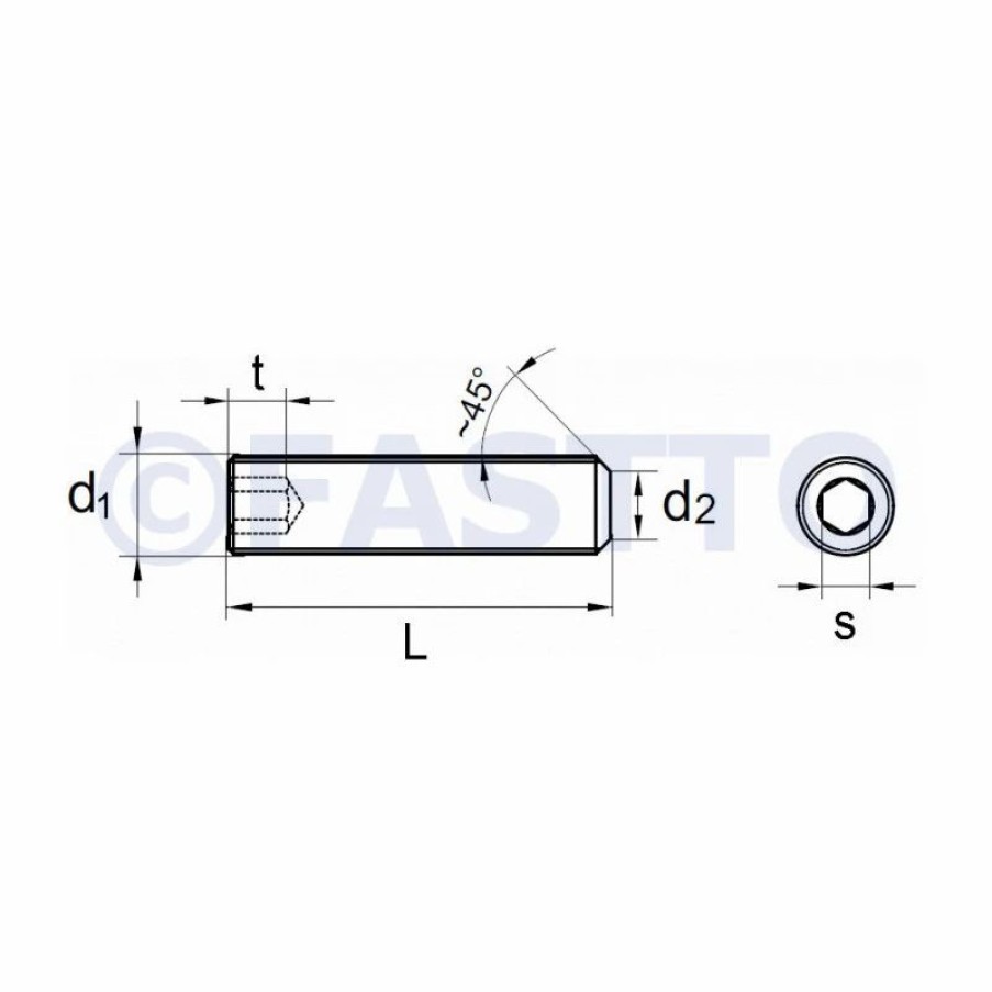 Materials * | Grub Screw Crater End