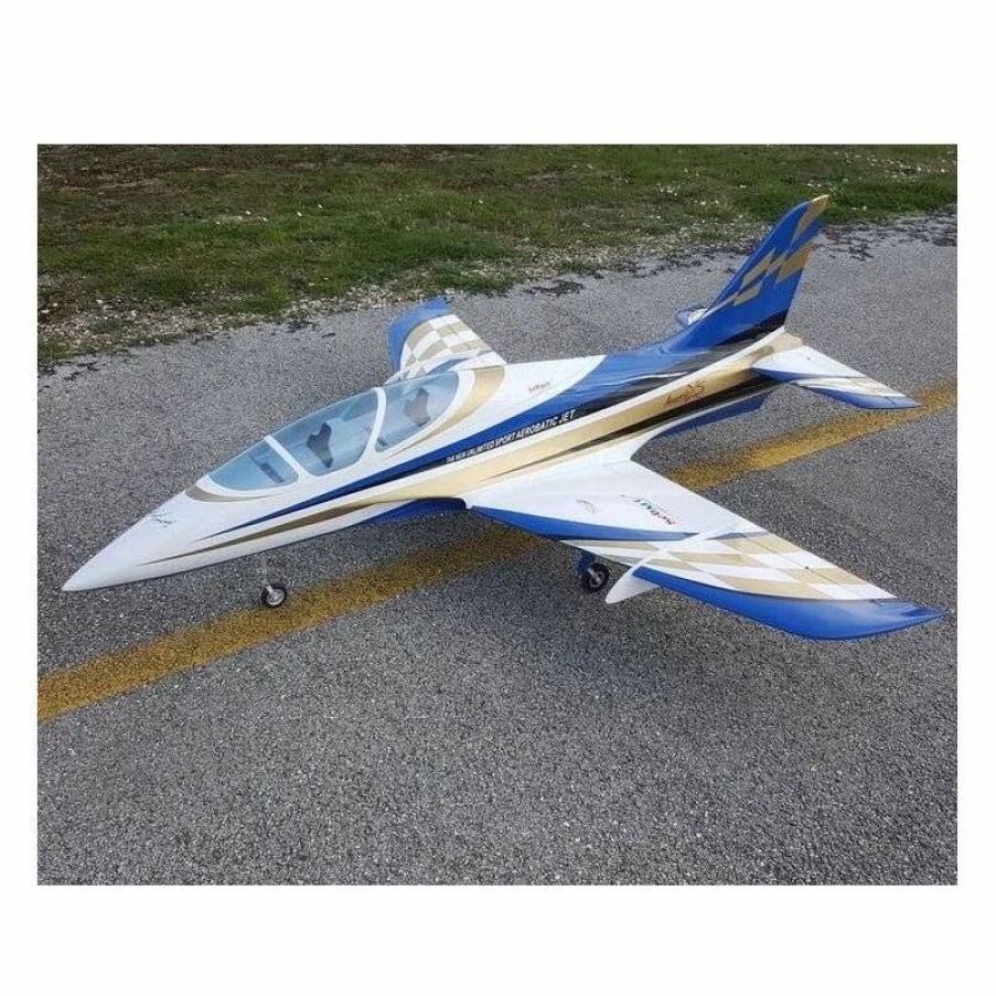 Airplanes * | Sebart Avanti Xs 120Mm Jet 1.9M (White/Blue/Gold) Arf (+ Landing Gear)