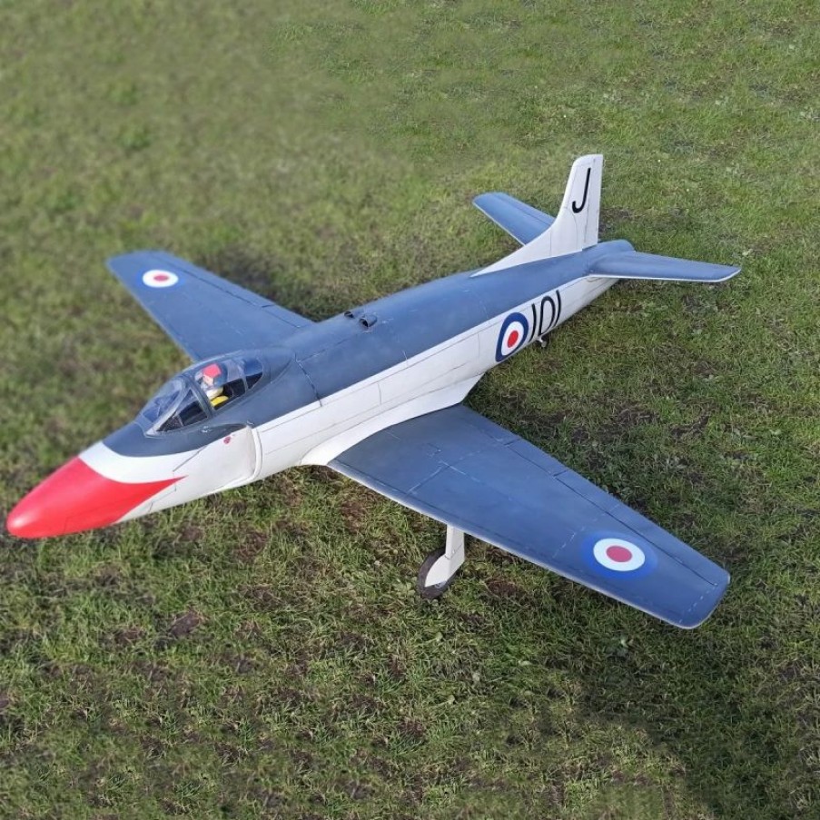 Airplanes * | Rbc-Kits Rbc Kits Supermarine Attacker Jet Edf 90Mm (Cnc Wood Kit)