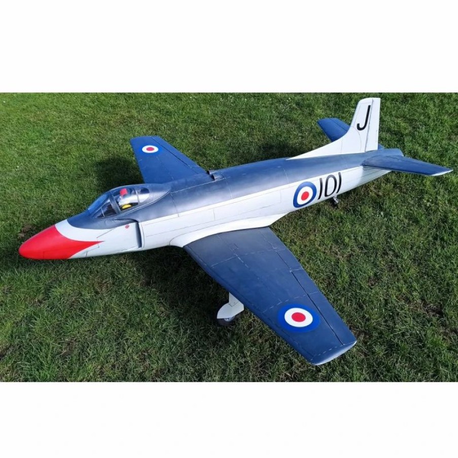 Airplanes * | Rbc-Kits Rbc Kits Supermarine Attacker Jet Edf 90Mm (Cnc Wood Kit)