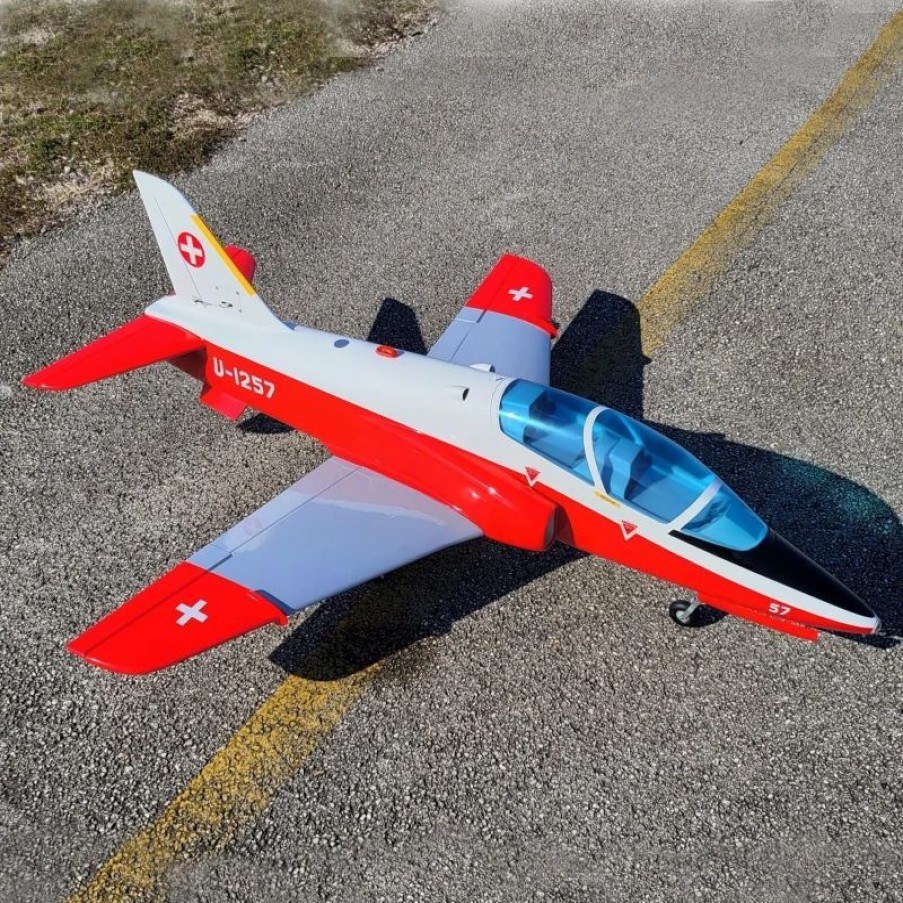 Airplanes * | Sebart Mini Bae Hawk T1 V2 90Mm 1,42M Arf (White/Red)