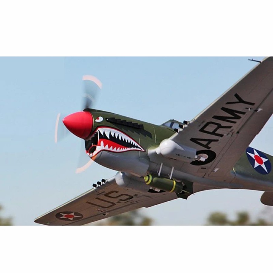 Airplanes * | Lanxiang Sky Flight Hobby P-40E Warhawk 2000Mm Pnp (Green)